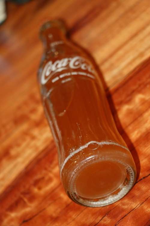 Vintage Coca-Cola 300ml bottle filled with Fanta Orange