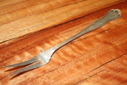 Norwegian Silver Meat Fork - NM 830S - c.1948
