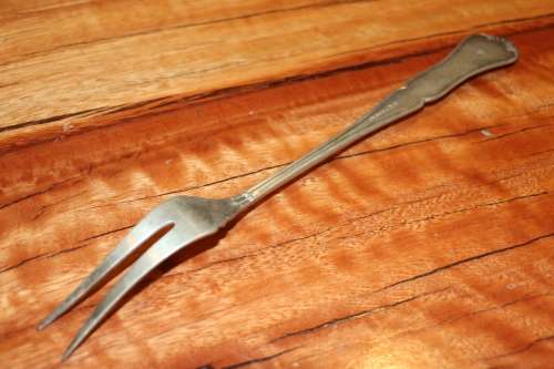 Norwegian Silver Meat Fork - NM 830S - c.1948