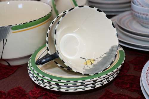 Vintage Art Deco "Zenith" Burleigh Ware Tea Set - c.1930's