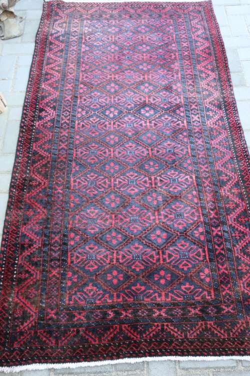 Vintage "Baluch" Persian Carpet (205 x 105 cm)