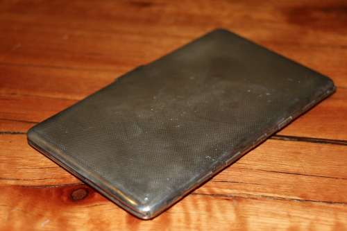 Vintage Cigarette Case - "The Kruger Statue" - Mayell England