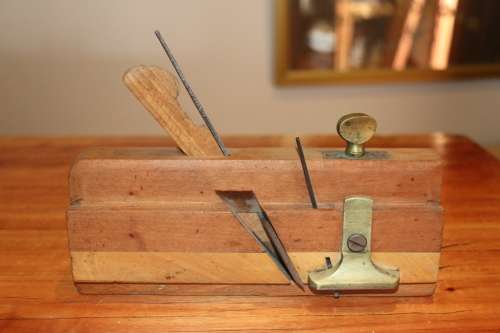 Vintage Atkin & Son (Birmingham) Brass and Wood Plane