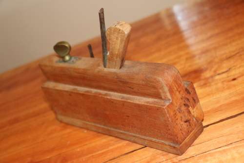 Vintage Atkin & Son (Birmingham) Brass and Wood Plane