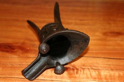 Antique Lead Melting Cast Iron Pot