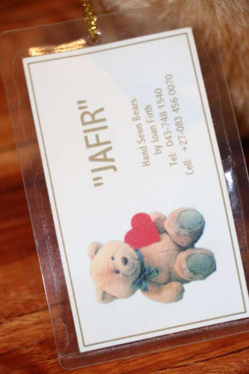 Fred - Mohair Bear -  Handmade by Jafir