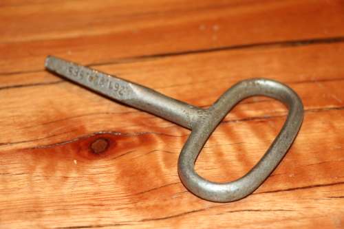 Vintage VW Bus Spare Wheel Key