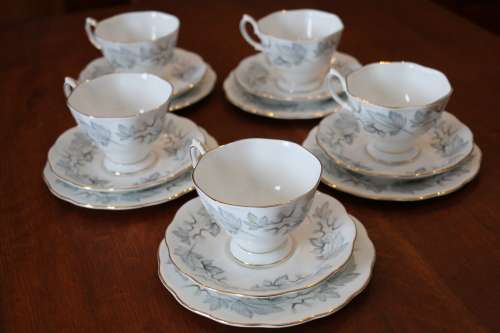 Royal Albert Silver Maple Trios (Selling per trio)