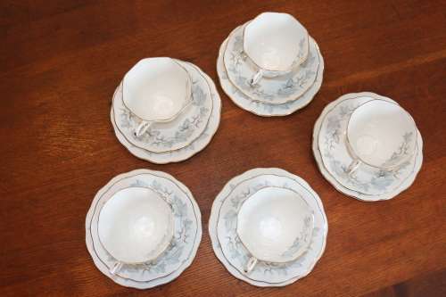 Royal Albert Silver Maple Trios (Selling per trio)