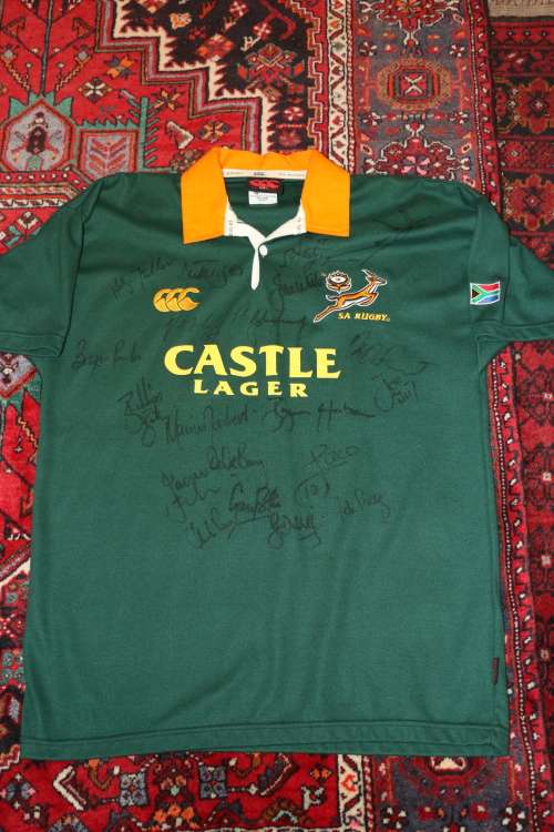 Signed Springbok Rugby Jersey