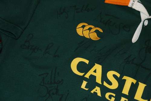 Signed Springbok Rugby Jersey