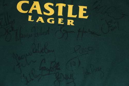 Signed Springbok Rugby Jersey