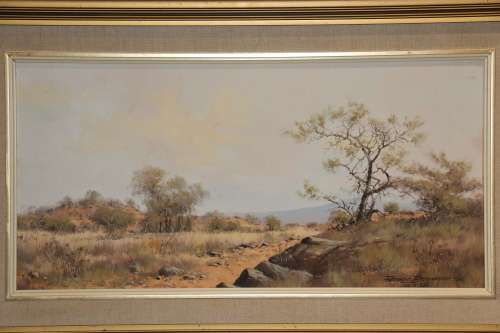 Francois Badenhorst Bushveld Landscape 79 x 48 cm