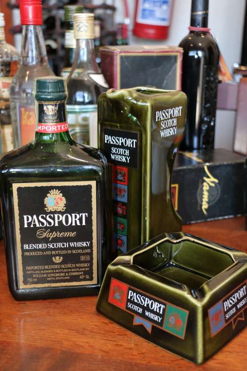 Passport Supreme Scotch Whiskey 750ml and Decanter