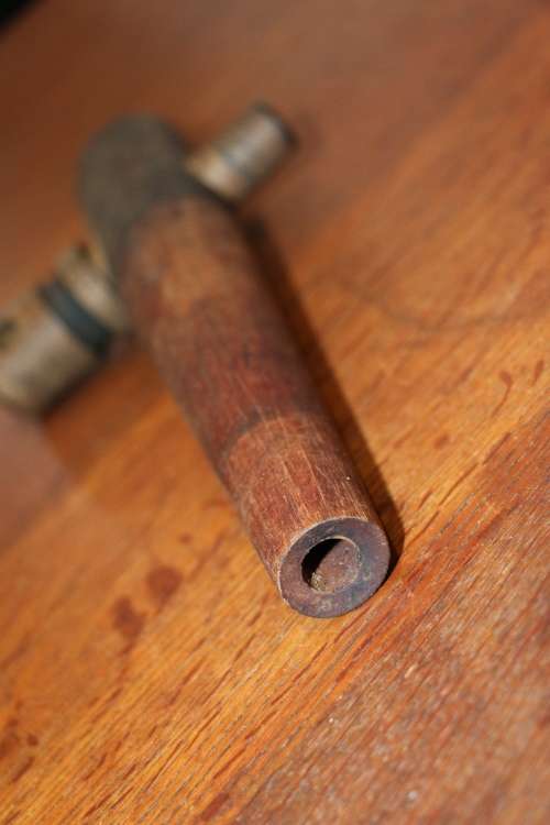 Vintage Large Wooden Wine Barrel Tap