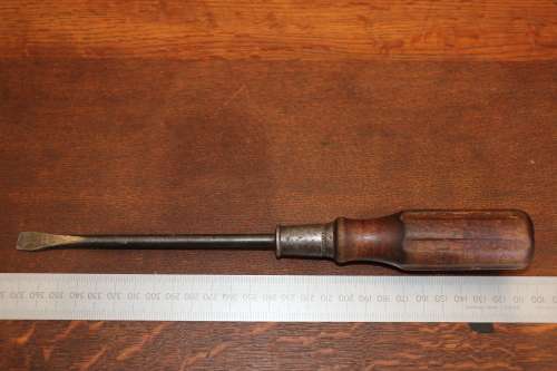 Vintage Flat Screwdriver - Made in USA - Looks like Stanley #20