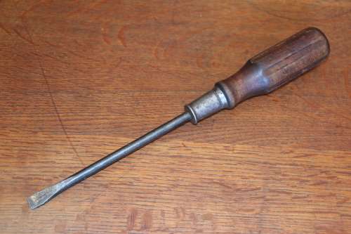 Vintage Flat Screwdriver - Made in USA - Looks like Stanley #20