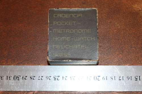 Vintage Cadenzia Pocket Metronome Palmer Neuchatel Swiss Made