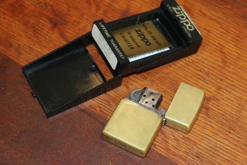 Solid Brass Zippo Lighter