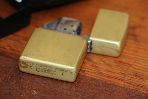 Solid Brass Zippo Lighter
