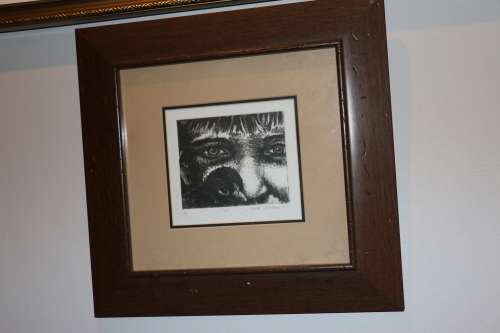 Beautiful Framed Rene Snyman Portrait