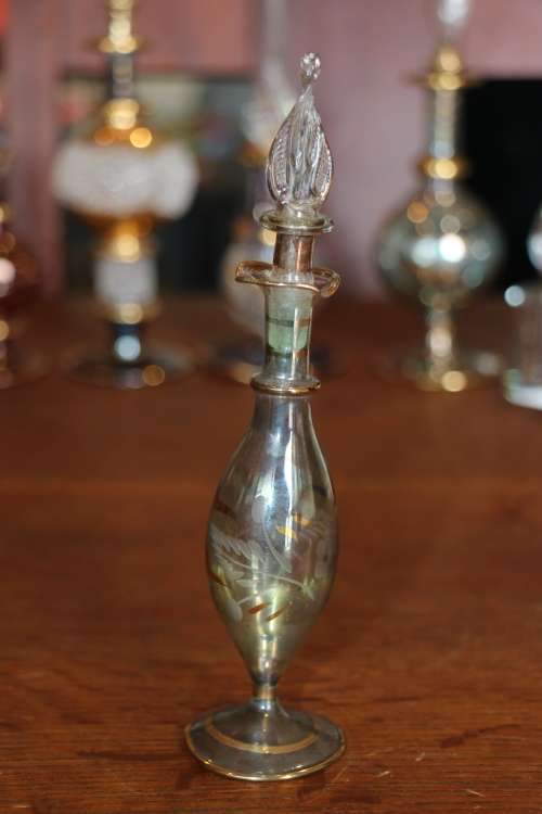 Egyptian Glass Perfume Bottle