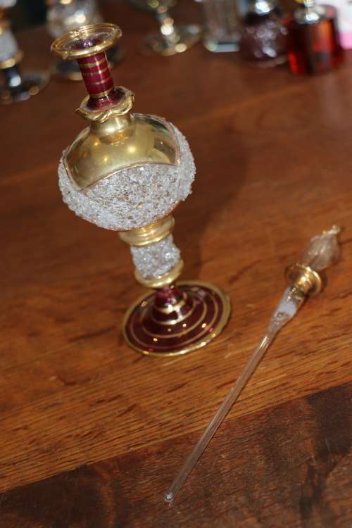 Egyptian Glass Perfume Bottle
