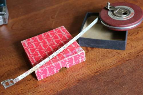 Vintage Starrett 15m White Steel Tape
