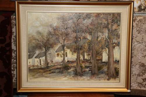 Graham Robertson - Landscape with Cape Dutch Houses