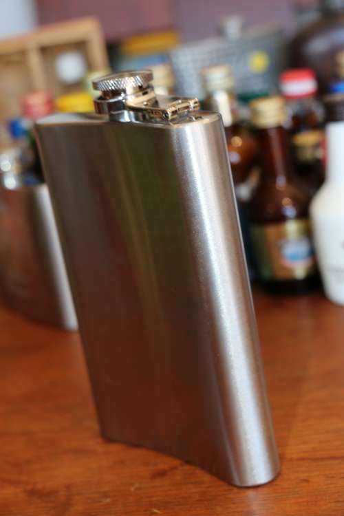 Jack Daniels Stainless Steel Hip Flask 9 oz