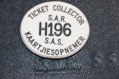 SAS / SAR Ticket Collector Badge - H196