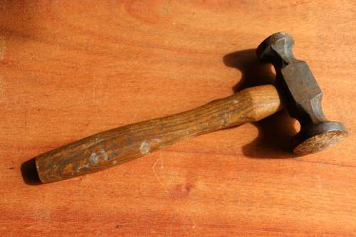 Vintage Flat Head Hammer (23 cm)