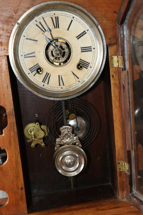 Beautiful Antique Ansonia Mantel Clock with Alarm, a rare find.