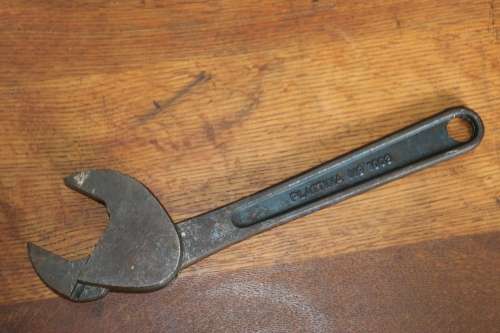 Vintage Plattina No. 1003 Drop Forged Steel Swivel Head Adjustable Spanner - Made in Germany