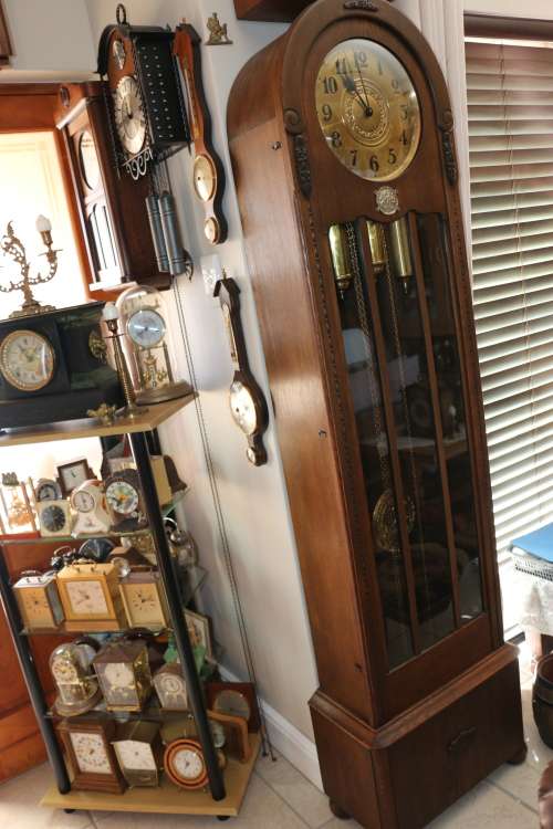 Beautiful Antique Grandfather Longcase Clock