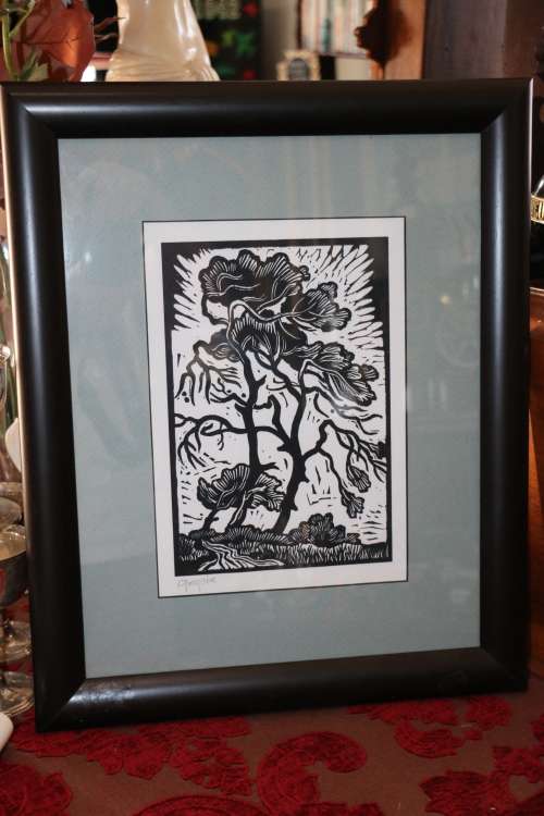 Beautiful Original Gregoire Boonzaier - Framed Linocut - 39 x 48 cm Frame Size