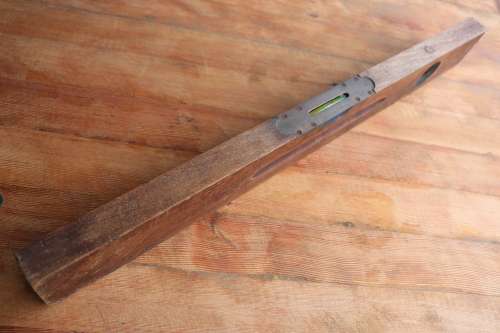 Vintage J. Rabone & Sons, Birmingham, Wood and Brass Spirit Level, No.101