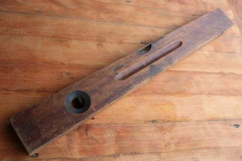 Vintage J. Rabone & Sons, Birmingham, Wood and Brass Spirit Level, No.101