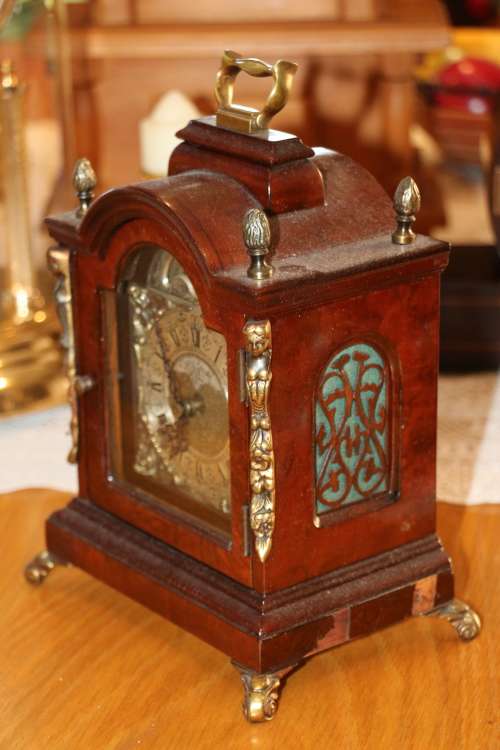 Beautiful Antique John Smith, London, "Warmink" Moonface Mantel / Bracket Clock