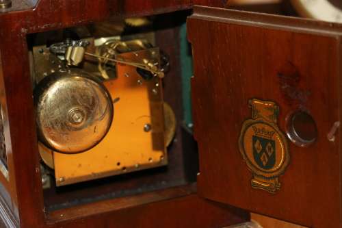 Beautiful Antique John Smith, London, "Warmink" Moonface Mantel / Bracket Clock