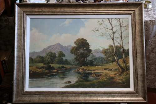 Beautiful FASCIOTTI - Landscape Oil on Board Artwork - 760 x 580 mm