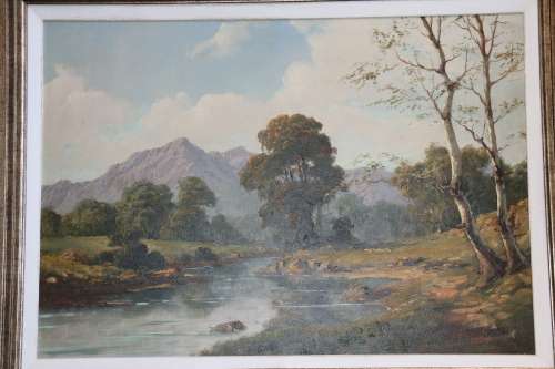 Beautiful FASCIOTTI - Landscape Oil on Board Artwork - 760 x 580 mm