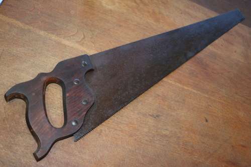 Vintage Carpenters Hand Saw