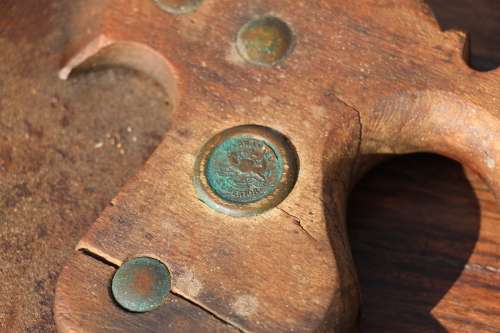Vintage Carpenters Hand Saw - Warranted Superior