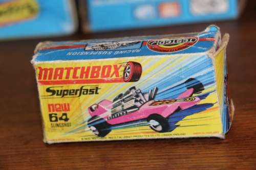 Vintage Matchbox Superfast Diecast Model Car - New 64 Slingshot in Box