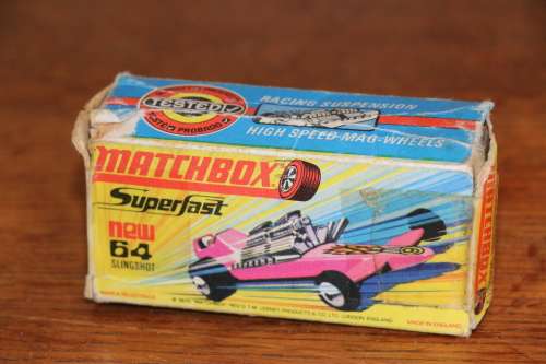 Vintage Matchbox Superfast Diecast Model Car - New 64 Slingshot in Box