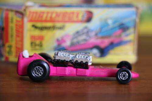 Vintage Matchbox Superfast Diecast Model Car - New 64 Slingshot in Box