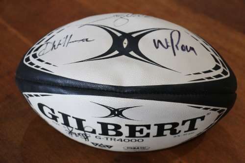 Beautiful Gilbert Rugby Ball Signed by some Springbok Rugby Greats