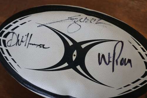 Beautiful Gilbert Rugby Ball Signed by some Springbok Rugby Greats