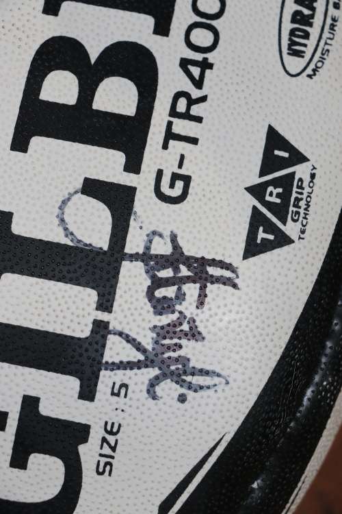 Beautiful Gilbert Rugby Ball Signed by some Springbok Rugby Greats